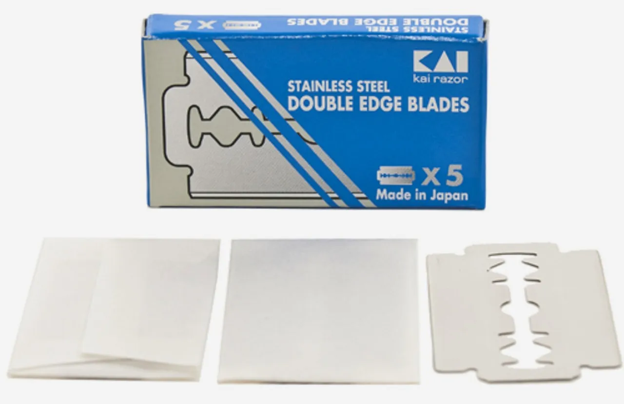 貝印Stainless steel 両刃カミソリ替刃 レビュー